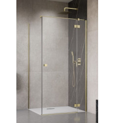 Kabina prysznicowa 110x70 Essenza Brushed Gold KDJ Radaway (1385041-99-01R + 1384048-01-01)