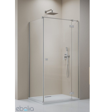 Kabina prysznicowa 90x70 Essenza Brushed Nickel KDJ Radaway (1385044-91-01R + 1384048-01-01)
