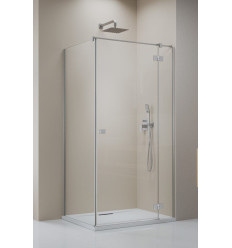 Kabina prysznicowa 90x70 Essenza Brushed Nickel KDJ Radaway (1385044-91-01R + 1384048-01-01)