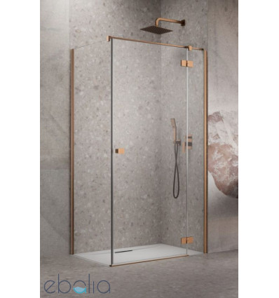 Kabina prysznicowa 120x70 Essenza Brushed Copper KDJ Radaway (1385042-93-01R + 1384048-01-01)