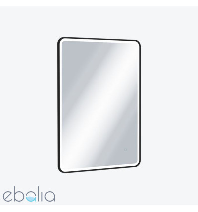 Lustro łazienkowe z oświetleniem LED Corido czarny mat Excellent (DOEX.CO080.060.BL)