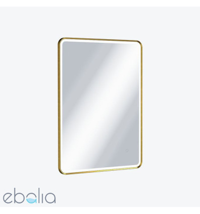 Lustro łazienkowe z oświetleniem LED Corido złoty szczotkowany Excellent (DOEX.CO080.060.GB)
