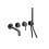 Zestaw wannowo-prysznicowy Delta Pi grafit szczotkowany Excellent (AREX.1243AB + AREX.1240AB + AREX.1241AB + AREX.SH.023AB)