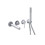 Zestaw wannowo-prysznicowy Pi chrom Excellent (AREX.1242CR + AREX.1240CR + AREX.1241CR + AREX.SH.023CR)