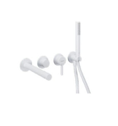 Zestaw wannowo-prysznicowy Pi biały mat Excellent (AREX.1242WH + AREX.1240WH + AREX.1241WH + AREX.SH.023WH)
