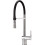 Bateria kuchenna z elastyczną wylewką - 2 rodzaje strumienia chrom Magnetic Deante (BRM 072M)