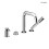 Bateria wannowo-prysznicowa 4 otworowa chrom Rann Oltens (34205100)