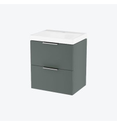 Szafka z umywalką 49 cm, z otworem na baterię Blanko szałwiowy mat Excellent (MLEX.6317.K.490.GNCR)