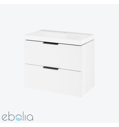 Szafka z umywalką 65 cm, bez otworu na baterię Blanko biały połysk Excellent (MLEX.6327.K.640.WHBL)