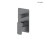 Zestaw wannowo-prysznicowy podtynkowy grafit Hadsel Oltens (36626400)
