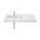 Umywalka ścienna asymetryczna 100x46 cm LEWA Supraglaze® Gap Roca (A3270MBS00)