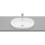 Umywalka blatowa owalna 55x39 cm, z przelewem, Supraglaze® GAP Roca (A3270Y5S00)