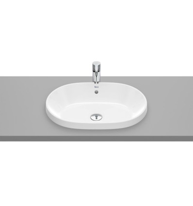 Umywalka blatowa owalna 55x39 cm, z przelewem, Supraglaze® GAP Roca (A3270Y5S00)