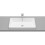 Umywalka blatowa prostokątna 60x37 cm, z przelewem Supraglaze® GAP Roca (A3270Y8S00)