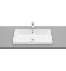 Umywalka blatowa prostokątna 60x37 cm, z przelewem Supraglaze® GAP Roca (A3270Y8S00)