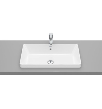 Umywalka blatowa prostokątna 60x37 cm, z przelewem Supraglaze® GAP Roca (A3270Y8S00)