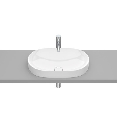 INSPIRA ROUND Umywalka 550x370 H75 mm FINECERAMIC®, Supraglaze® INSPIRA - MAXICLEAN Roca (A327527S00)