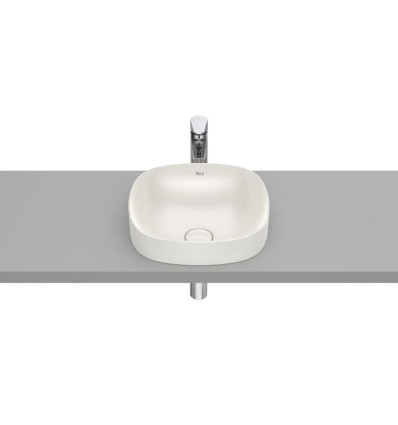 Umywalka 370x370 H75 FINECERAMIC ® BEŻ INSPIRA COLORS Roca (A32750R650)