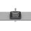 Umywalka 370x370 H75 FINECERAMIC ® ONYX INSPIRA COLORS Roca (A32753R640)