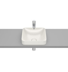 Umywalka 370x370 H75 FINECERAMIC ® BEŻ INSPIRA COLORS Roca (A32753R650)