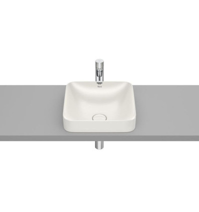 Umywalka 370x370 H75 FINECERAMIC ® BEŻ INSPIRA COLORS Roca (A32753R650)