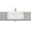 Umywalka 550x370 H75 FINECERAMIC ® BEŻ INSPIRA COLORS Roca (A327534650)