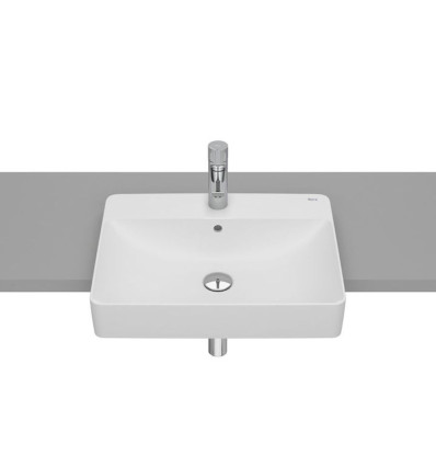 Umywalka półblatowa 55x42 FINECERAMIC ® BIAŁY MAT INSPIRA COLORS Roca (A32753S620)