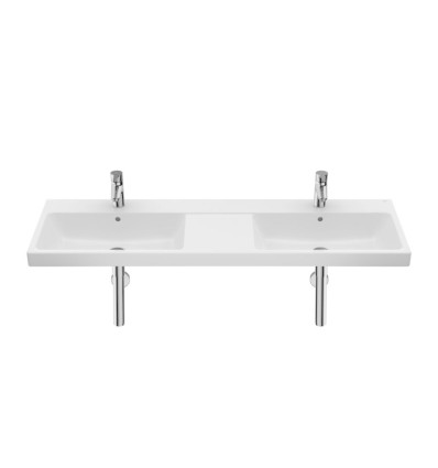 Umywalka ścienna 140x46 cm podwójna, Supraglaze® GAP Roca (A3270MUS00)