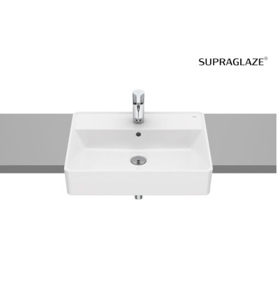 Umywalka półblatowa 55x42 cm Supraglaze® GAP Roca (A3270YGS00)