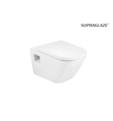 Rimless Miska WC podwieszana 54 cm (odkryte mocowania) Supraglaze® GAP Roca (A34647FS00)