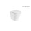 Miska WC stojąca Rimless przyścienna BTW Supraglaze® GAP Roca (A3470N7S00)