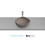 Umywalka nablatowa 37,5x37,5x17,5 cm Cafe OHTAKE Roca (A327A15660)
