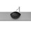 Umywalka nablatowa 37,5x37,5x17,5 cm CZARNY MAT OHTAKE Roca (A327A15080)