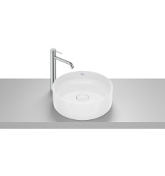 Umywalka nablatowa okrągła 39 cm Fineceramic® BIAŁY POŁYSK TERRA Roca (A32787N000)