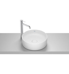 Umywalka nablatowa okrągła 39 cm Fineceramic® BIAŁY MAT TERRA Roca (A32787N620)