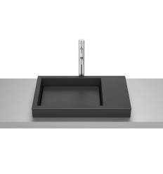 Umywalka blatowa SKYLINE 60x38 cm CZARNY MAT HORIZON Roca (A32727508B)
