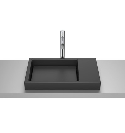Umywalka blatowa SKYLINE 60x38 cm CZARNY MAT HORIZON Roca (A32727508B)