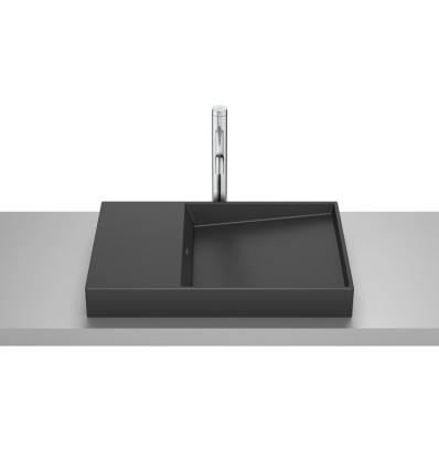 Umywalka nablatowa DASH 60x38 cm CZARNY MAT HORIZON Roca (A32727908B)