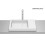 Umywalka blatowa SKYLINE 60x38 cm biały połysk Supraglaze® HORIZON Roca (A327275S0B)