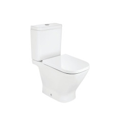 Miska WC do kompaktu Rimless 65 cm, STANDARD, o/podwójny GAP SQUARE Roca (A342479000)