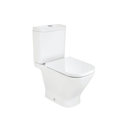 Miska WC do kompaktu Rimless 65 cm, STANDARD, o/podwójny GAP SQUARE Roca (A342479000)