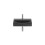 ONA Umywalka ścienna 55x36 cm CPT Fineceramic® CZARNY MAT ONA BLACK Roca (A327683080)