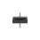 ONA Umywalka ścienna 50x36 cm CPT Fineceramic® CZARNY MAT ONA BLACK Roca (A32768E080)