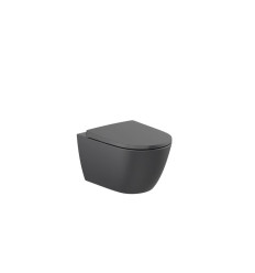 Miska WC podwieszana Rimless Vortex 53 cm CZARNY MAT ONA Roca (A34668C080)