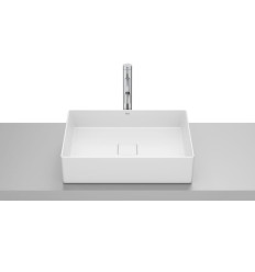 Umywalka nablatowa prostokątna 51x36 cm Fineceramic® BIAŁY MAT TERRA Roca (A32787Z620)
