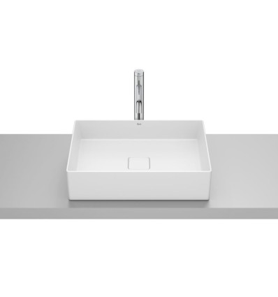 Umywalka nablatowa prostokątna 51x36 cm Fineceramic® BIAŁY MAT TERRA Roca (A32787Z620)