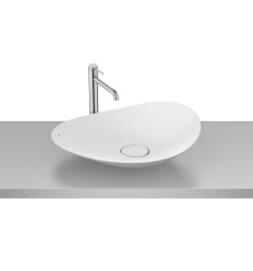 Umywalka nablatowa 62,5x38,5 cm Fineceramic® BIAŁY MAT OHTAKE Roca (A327A1P620)