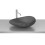 Umywalka nablatowa 62,5x38,5 cm Fineceramic® CZARNY MAT OHTAKE Roca (A327A1P080)