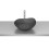 Umywalka nablatowa 47x40,5 cm Fineceramic® CZARNY MAT OHTAKE Roca (A327A1N080)