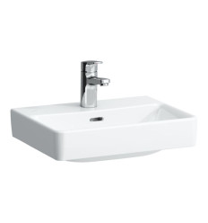Umywalka ścienna 100x42 z otworem na baterie na środku Pro N Laufen pro (H8159610001041)